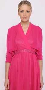 Różowy sweter Deni Cler Milano w stylu casual