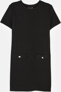 Czarna sukienka Gate mini w stylu casual prosta