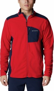 Czerwona bluza Columbia z polaru w sportowym stylu