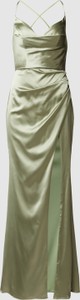 Sukienka Luxuar Fashion maxi na ramiączkach z dekoltem w kształcie litery v