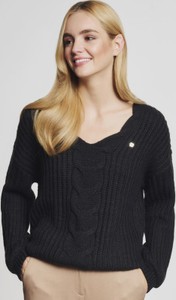 Czarny sweter Ochnik w stylu casual