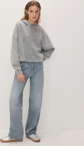 Granatowe jeansy Reserved z bawełny