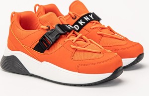 Pomarańczowe buty sportowe dziecięce DKNY
