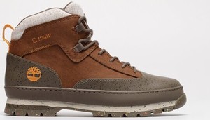 Brązowe buty zimowe Timberland sznurowane w sportowym stylu