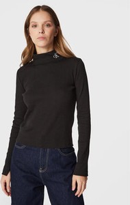 Czarna bluzka Calvin Klein z golfem