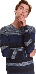 Granatowy sweter Top Secret w młodzieżowym stylu