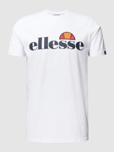 T-shirt Ellesse z nadrukiem z bawełny z krótkim rękawem
