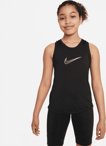 Czarna bluzka dziecięca Nike bez rękawów z dżerseju