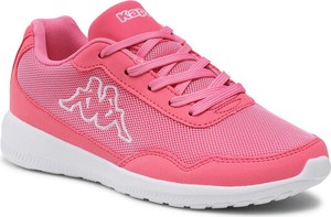 Różowe buty sportowe Kappa sznurowane