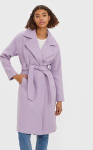Fioletowy płaszcz Vero Moda bez kaptura