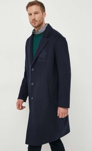 Płaszcz męski Tommy Hilfiger z wełny w stylu klasycznym