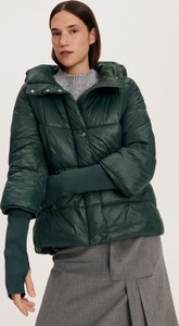 Zielona kurtka Reserved krótka w stylu casual