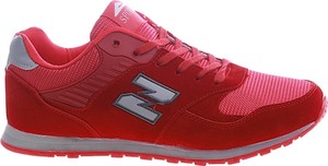 Pantofelek24 Czerwone sznurowane męskie buty sportowe /A6-2 13301 T483/