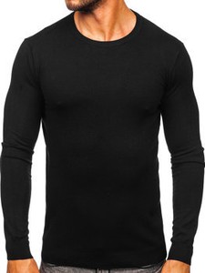 Czarny sweter Denley w stylu casual