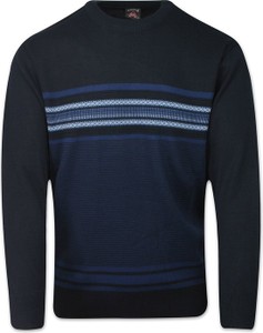Granatowy sweter Devir w młodzieżowym stylu