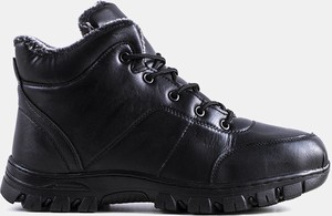 Czarne buty zimowe Gemre w stylu casual