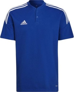 Niebieski t-shirt Adidas w sportowym stylu