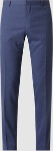 Granatowe spodnie Tommy Hilfiger z wełny w stylu casual