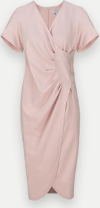 Różowa sukienka Molton z dekoltem w kształcie litery v