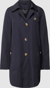 Granatowy płaszcz Betty Barclay krótki bez kaptura w stylu casual
