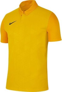 Żółta koszulka polo Nike z krótkim rękawem