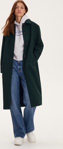 Zielony płaszcz Reserved bez kaptura w stylu casual