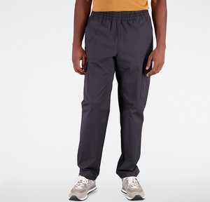 Czarne spodnie New Balance w sportowym stylu z bawełny