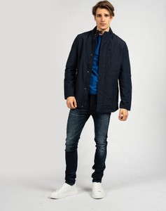 Płaszcz męski ubierzsie.com z tkaniny w stylu casual