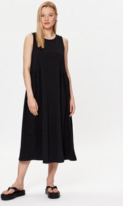 Czarna sukienka United Colors Of Benetton bez rękawów w stylu casual