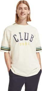 T-shirt Scotch & Soda w młodzieżowym stylu z krótkim rękawem