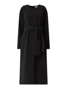 Czarna sukienka S.Oliver z okrągłym dekoltem