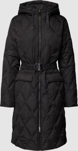 Czarny płaszcz Ralph Lauren z kapturem długi w stylu casual