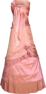 Różowa sukienka - (#fokus gorsetowa