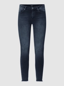 Granatowe jeansy Only w stylu casual z bawełny
