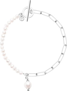 Pearls - Biżuteria Yes Bransoletka srebrna z perłami - Pearls