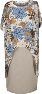 Sukienka Fokus z krótkim rękawem z tkaniny midi