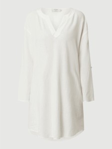 Bluzka Cream w stylu casual z dekoltem w kształcie litery v z długim rękawem
