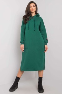 Zielona sukienka 5.10.15 z długim rękawem midi w stylu casual
