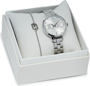 Liu-Jo Zestaw zegarek i bransoletka Liu Jo Couple Plus TLJ2036 Srebrny