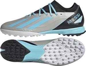 Srebrne buty sportowe Adidas w sportowym stylu sznurowane