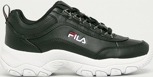 Czarne buty sportowe Fila w sportowym stylu na platformie