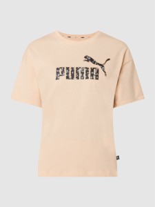 T-shirt Puma w sportowym stylu z bawełny z krótkim rękawem