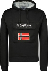 Czarna bluza Geographical Norway w młodzieżowym stylu
