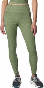 Zielone legginsy Columbia w sportowym stylu z tkaniny