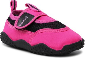 Różowe buty sportowe dziecięce Playshoes na rzepy dla dziewczynek