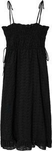 Czarna sukienka Mango z bawełny