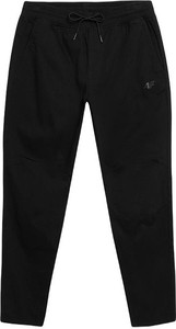 Czarne spodnie 4F z tkaniny w sportowym stylu