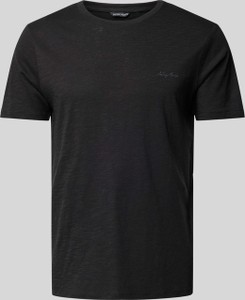 Czarny t-shirt Antony Morato z bawełny w stylu casual z nadrukiem