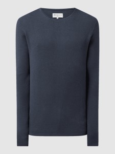 Sweter Tom Tailor Denim z bawełny w stylu casual z okrągłym dekoltem