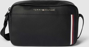Czarna torba Tommy Hilfiger ze skóry ekologicznej